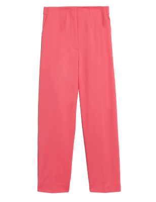 

Womens M&S Collection Schmal geschnittene 3/4-Hose aus Baumwollmischgewebe - Flamingo, Flamingo