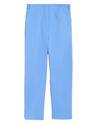 

M&S Collection Pantalón pesquero slim con algodónWomens - Fresh Blue, Fresh Blue