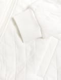 Jersey Quilted Relaxed Bomber Jacket