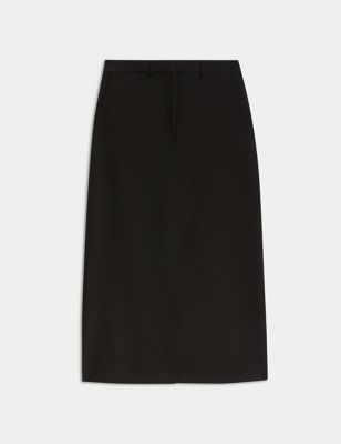 Split Front Maxi A-Line Skirt