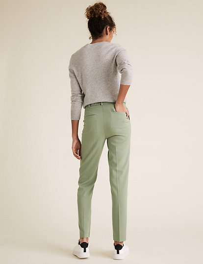 Slim Fit Ankle Grazer Trousers