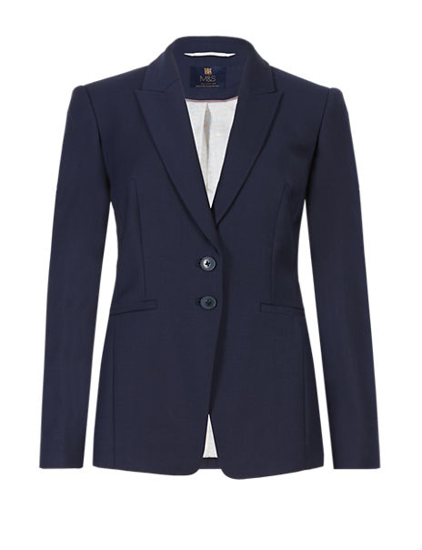 Welt Pockets Blazer with New Wool | M&S Collection | M&S