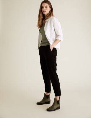 Ankle grazer sale trousers with boots