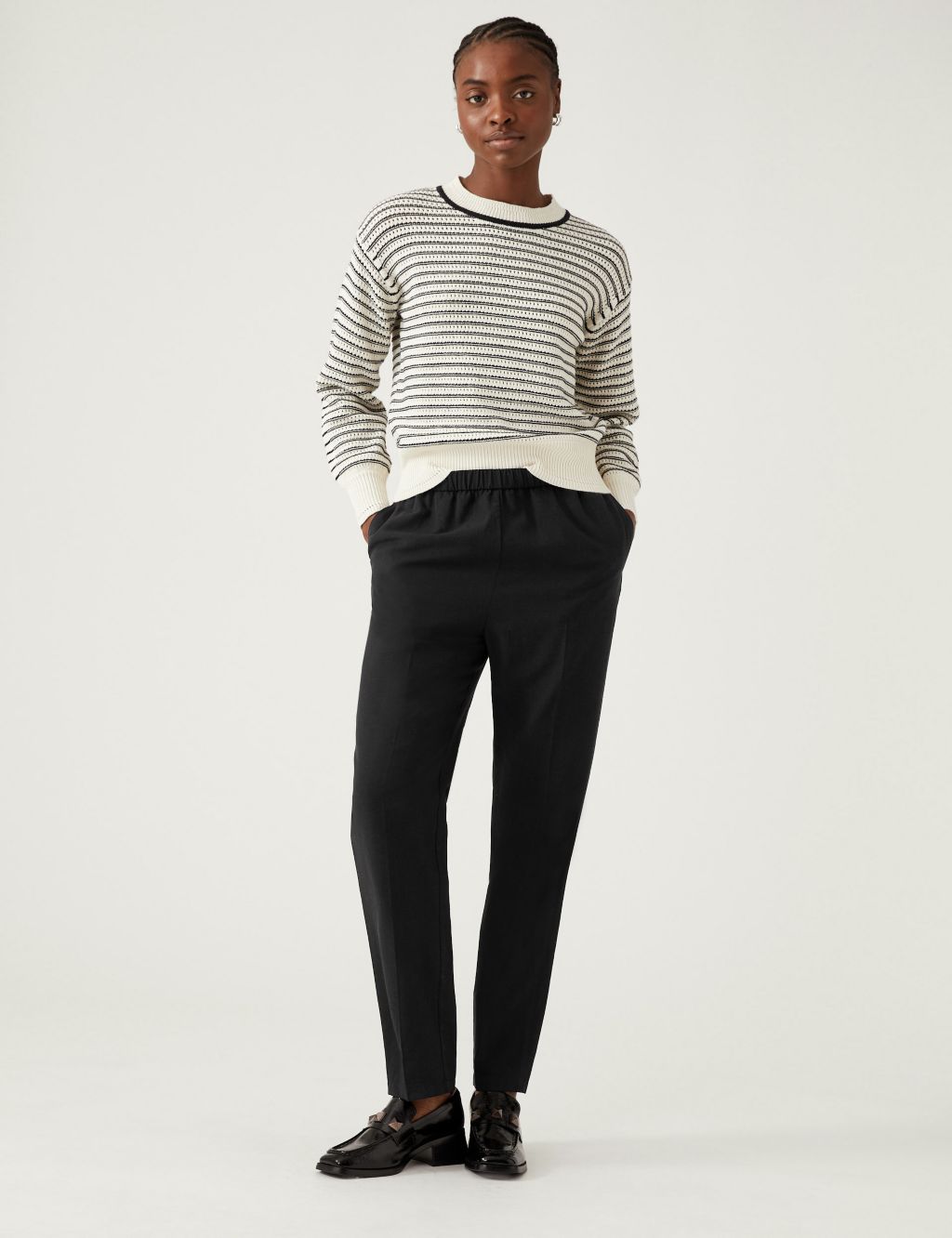 Lyocell Elasticated Waist Trousers image 2