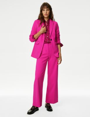 Wide-Leg Pant - Pull-On Stretch Deco Crepe