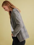 Tailored Checked Single Breasted Blazer