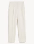Zip Detail Straight Leg Trousers