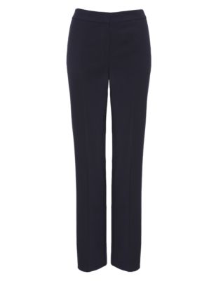 Premium New Wool Rich Angled Seam Straight leg Trousers | M&S ...