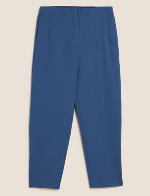 

Womens M&S Collection Tapered 7/8 Trousers - Blue, Blue