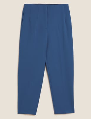 

Womens M&S Collection Tapered 7/8 Trousers - Blue, Blue