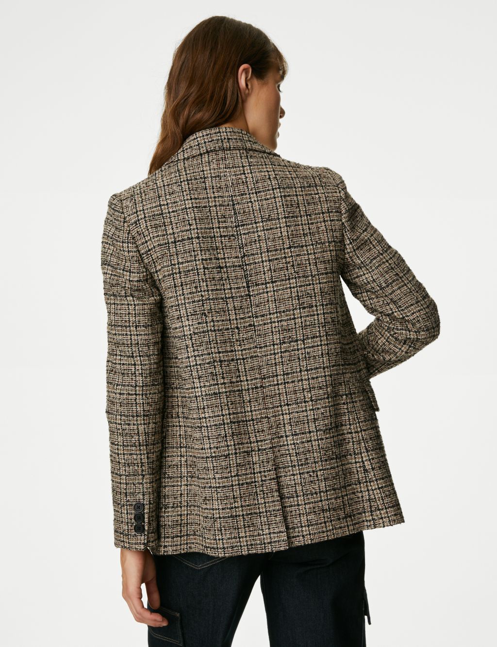 Tweed Relaxed Checked Blazer image 4