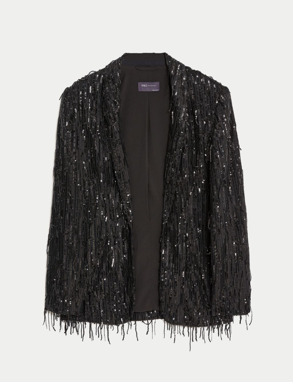 Relaxed Sequin Single Breasted Blazer image 2