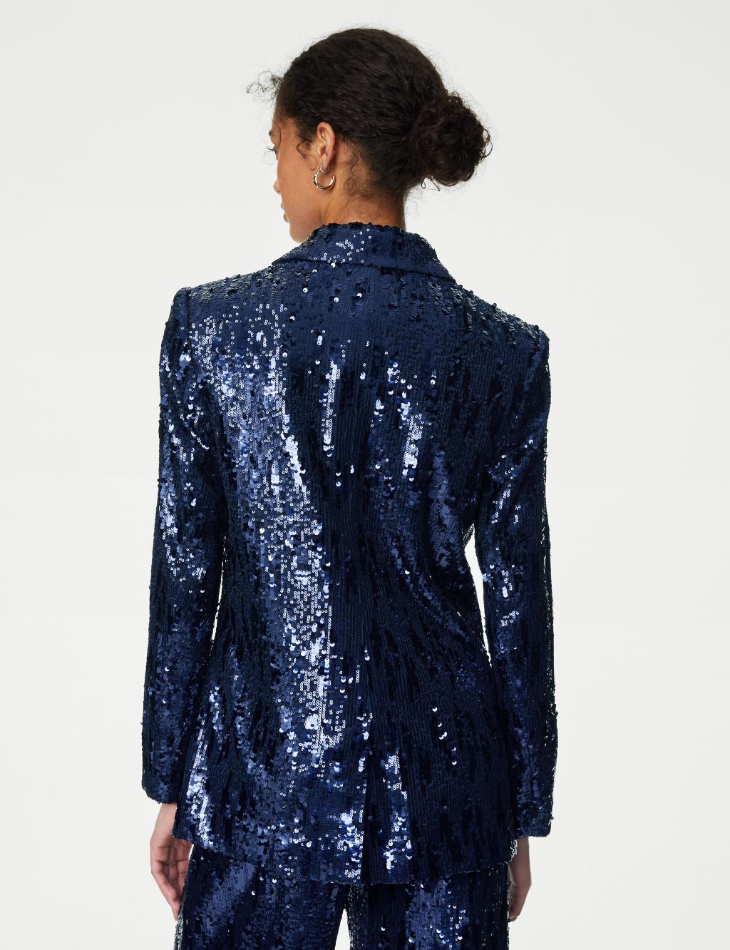 Tailored Sequin Single Breasted Blazer image 5
