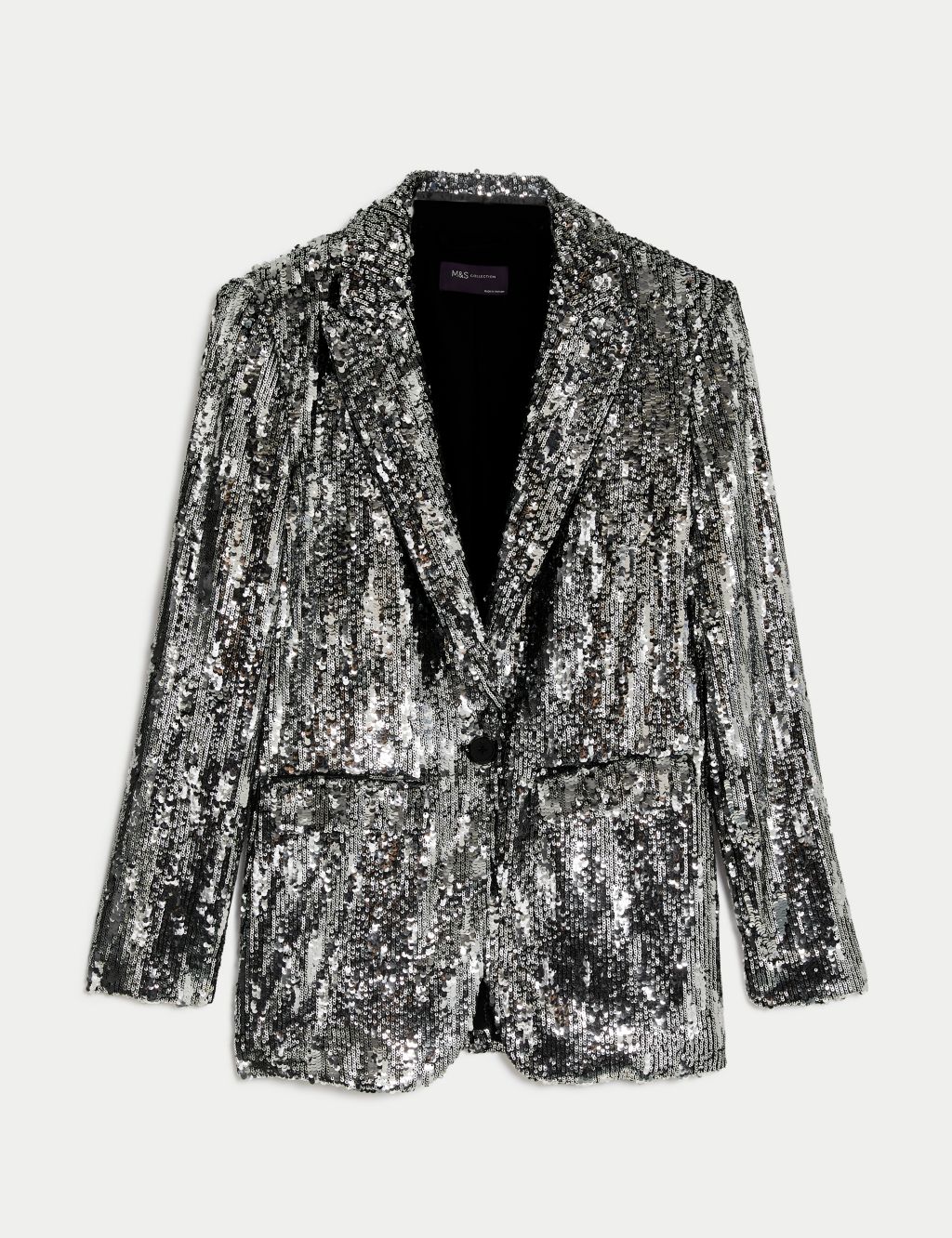 Tailored Sequin Single Breasted Blazer image 2