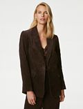 Cord Relaxed Textured Single Breasted Blazer