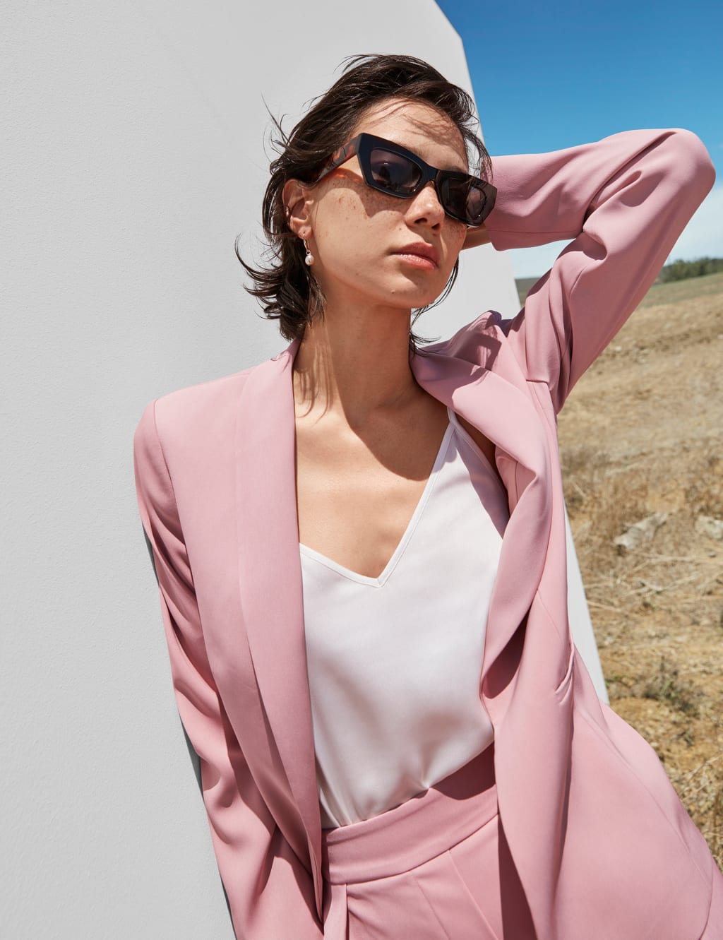 Satin Look Relaxed Blazer image 5