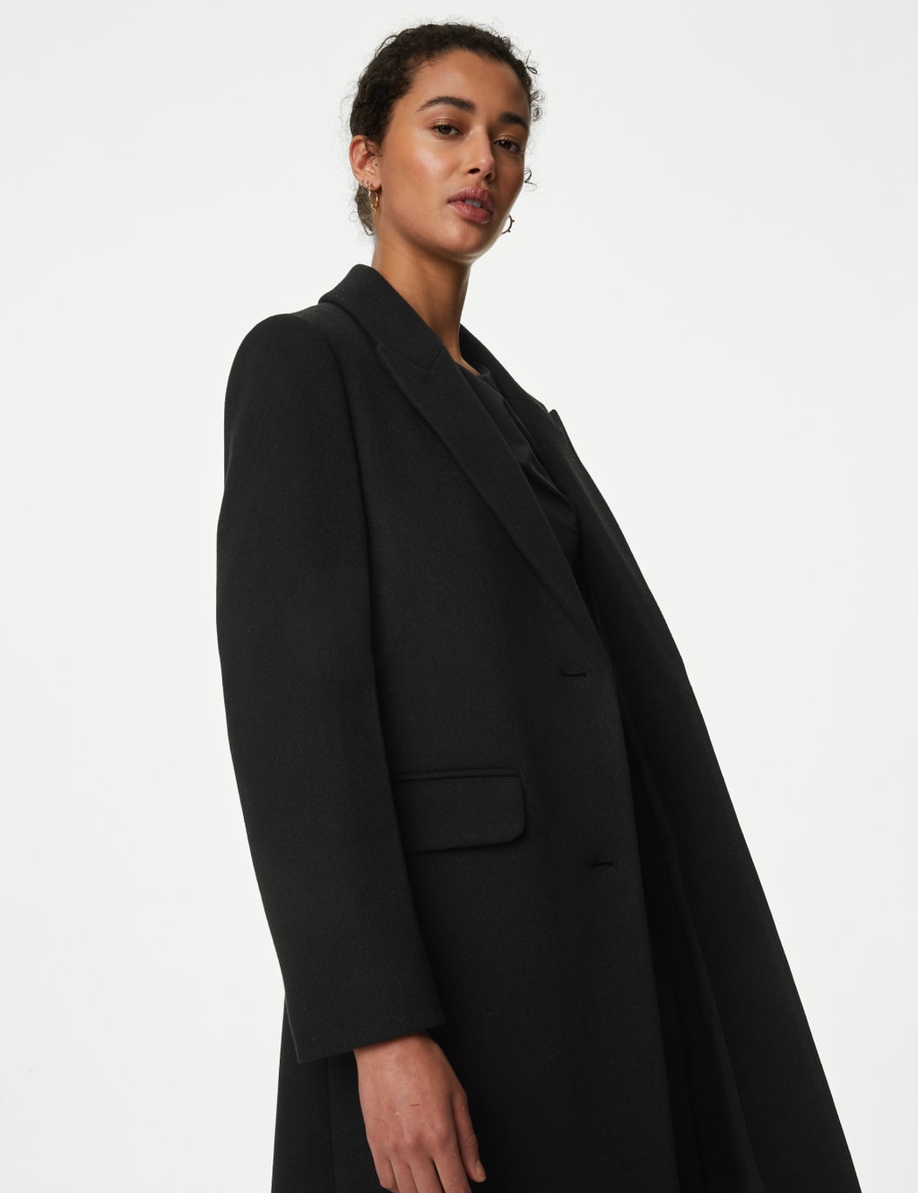 MSC-J1001 BLACK CHAIN LONG WAISTCOAT