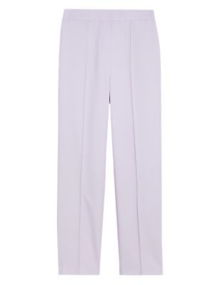 

Womens M&S Collection Marl Straight Leg Trousers - Pale Lilac, Pale Lilac
