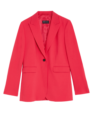 

Womens M&S Collection Tailored Single Breasted Blazer - Bright Red, Bright Red