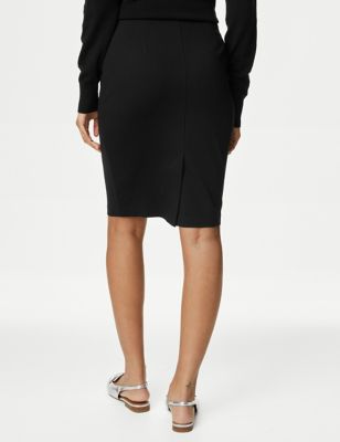 Jersey Knee Length Pencil Skirt | M&S AU