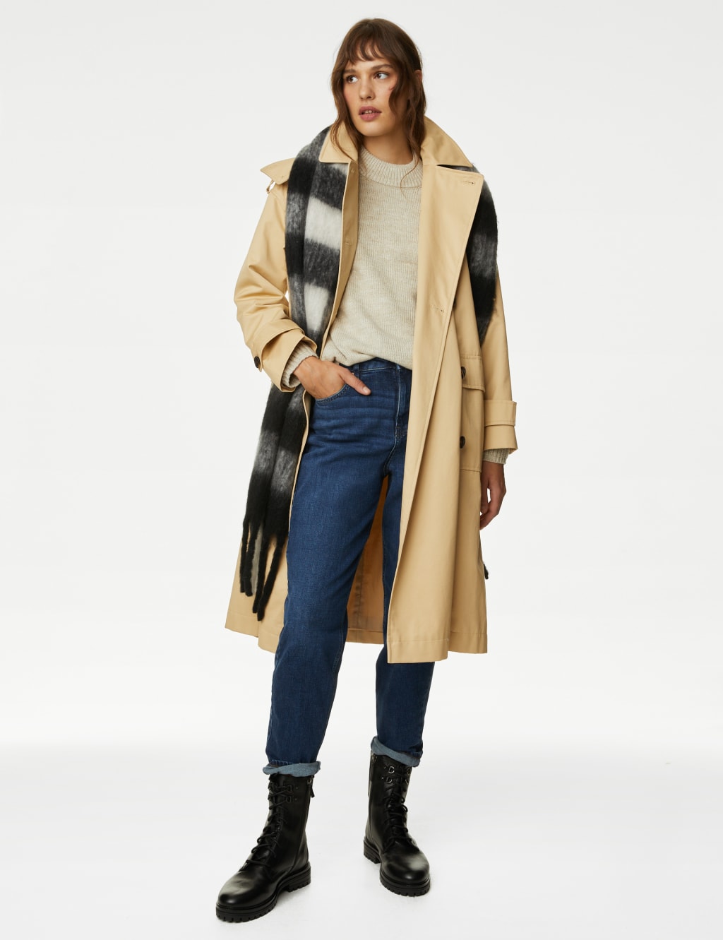 Pure Cotton Stormwear™ Longline Trench Coat image 4