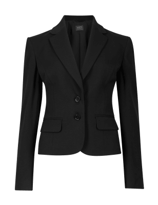 

Womens M&S Collection Single Breasted Tailored Blazer - Black, Black