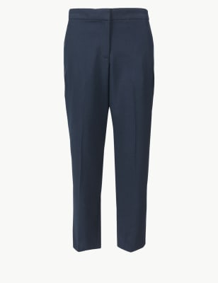 cotton straight leg ankle grazer joggers