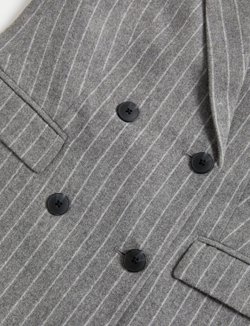 Relaxed Pinstripe Blazer with Wool image 7