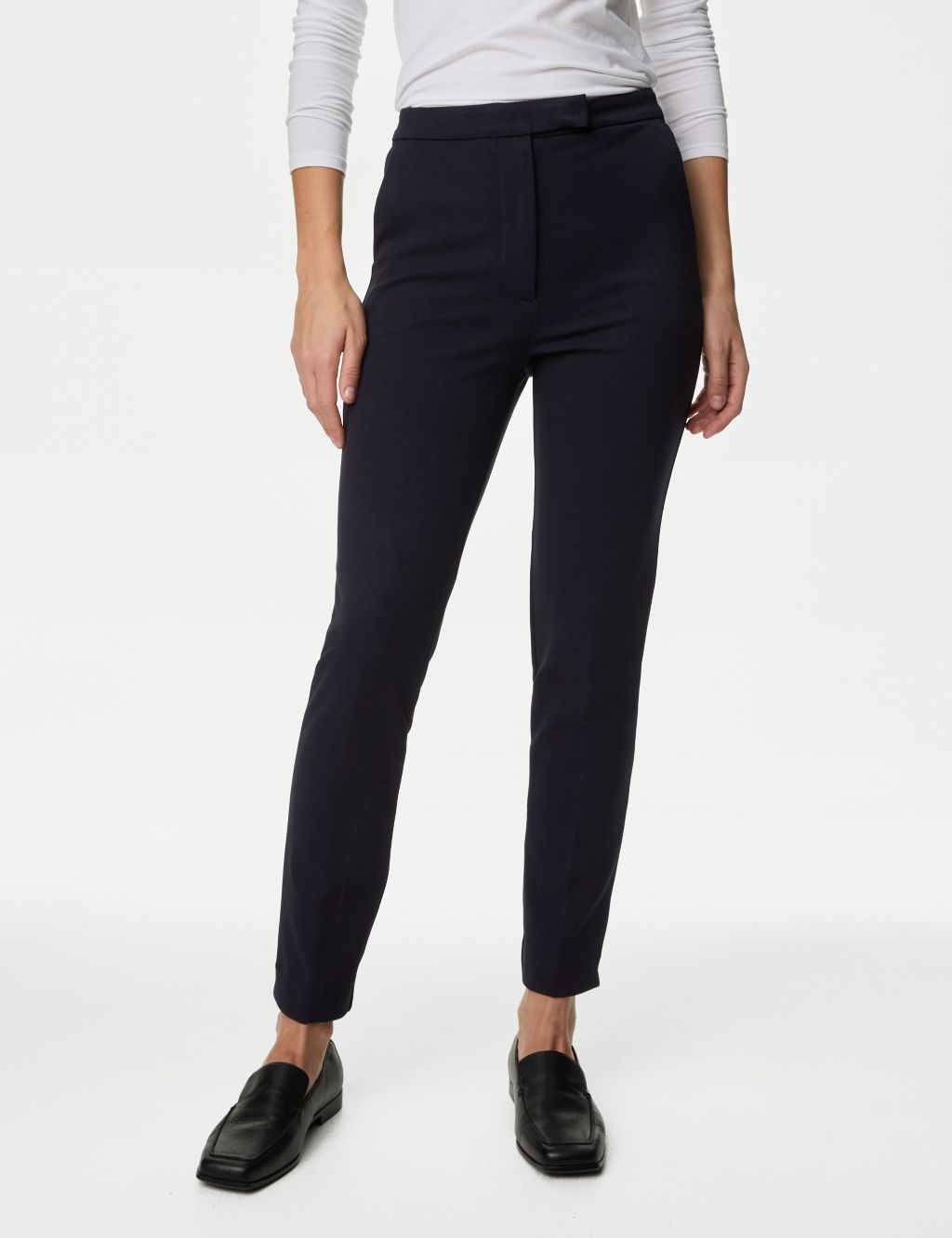Slim Fit Ankle Grazer Trousers image 4