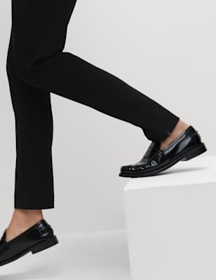 Slim Fit Ankle Grazer Trousers - HK