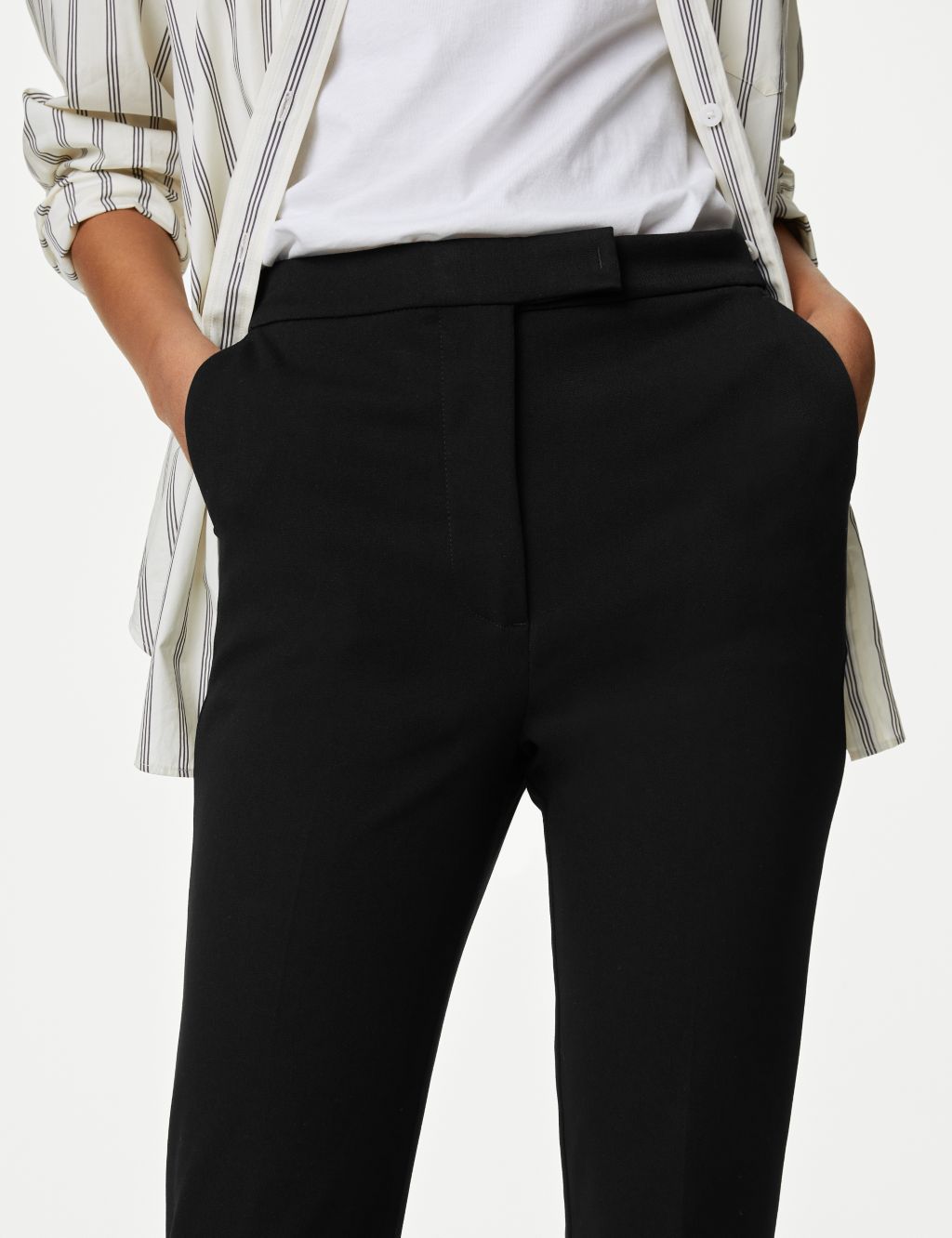 Slim Fit Ankle Grazer Trousers image 4