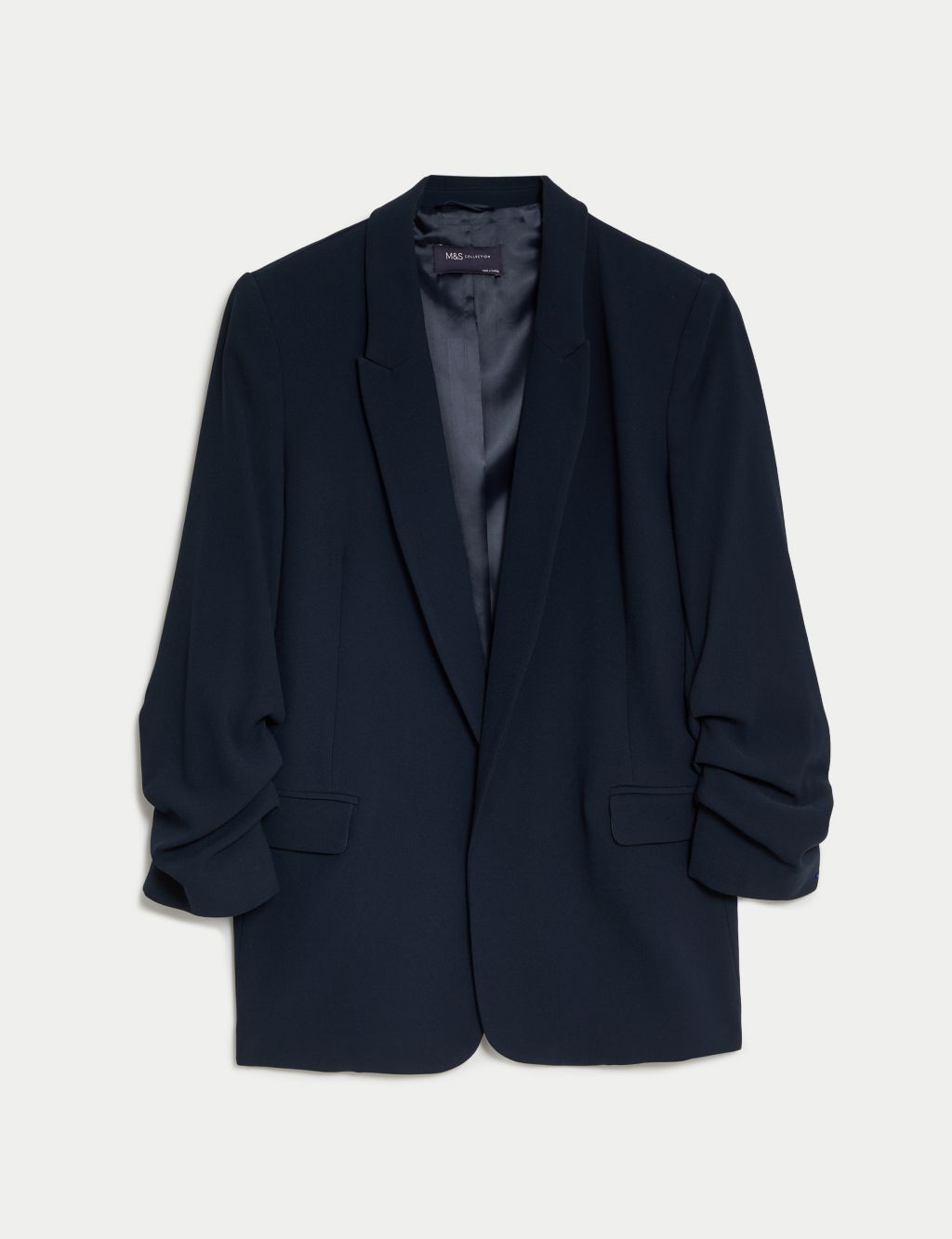Relaxed Ruched Sleeve Blazer image 2