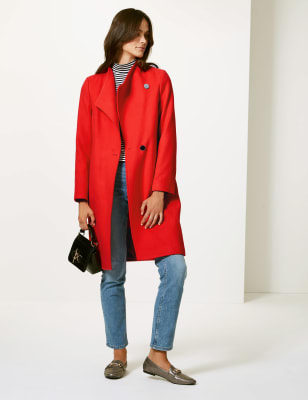 marks and spencer funnel coat