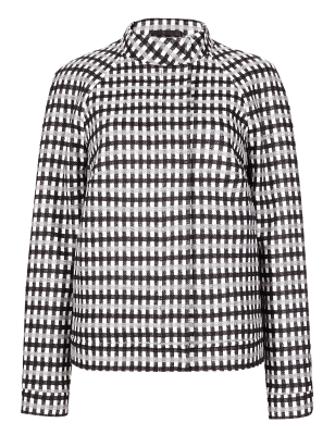 Pure Wool Checked Bomber Jacket | Best of British for M&S Collection | M&S