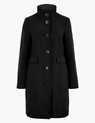 Funnel neck 2025 coats ladies