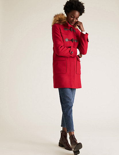 Duffle Coat with Wool