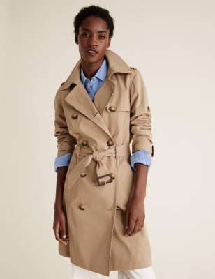  Trench croisé avec ceinture - Medium Beige