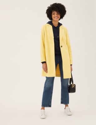 

M&S Collection Abrigo estilo cárdigan de botonadura simpleWomens - Straw, Straw
