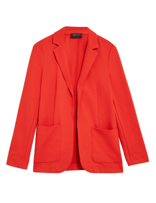 

M&S Collection Chaqueta de punto con bolsillo de diseño de parcheWomens - Tomato, Tomato