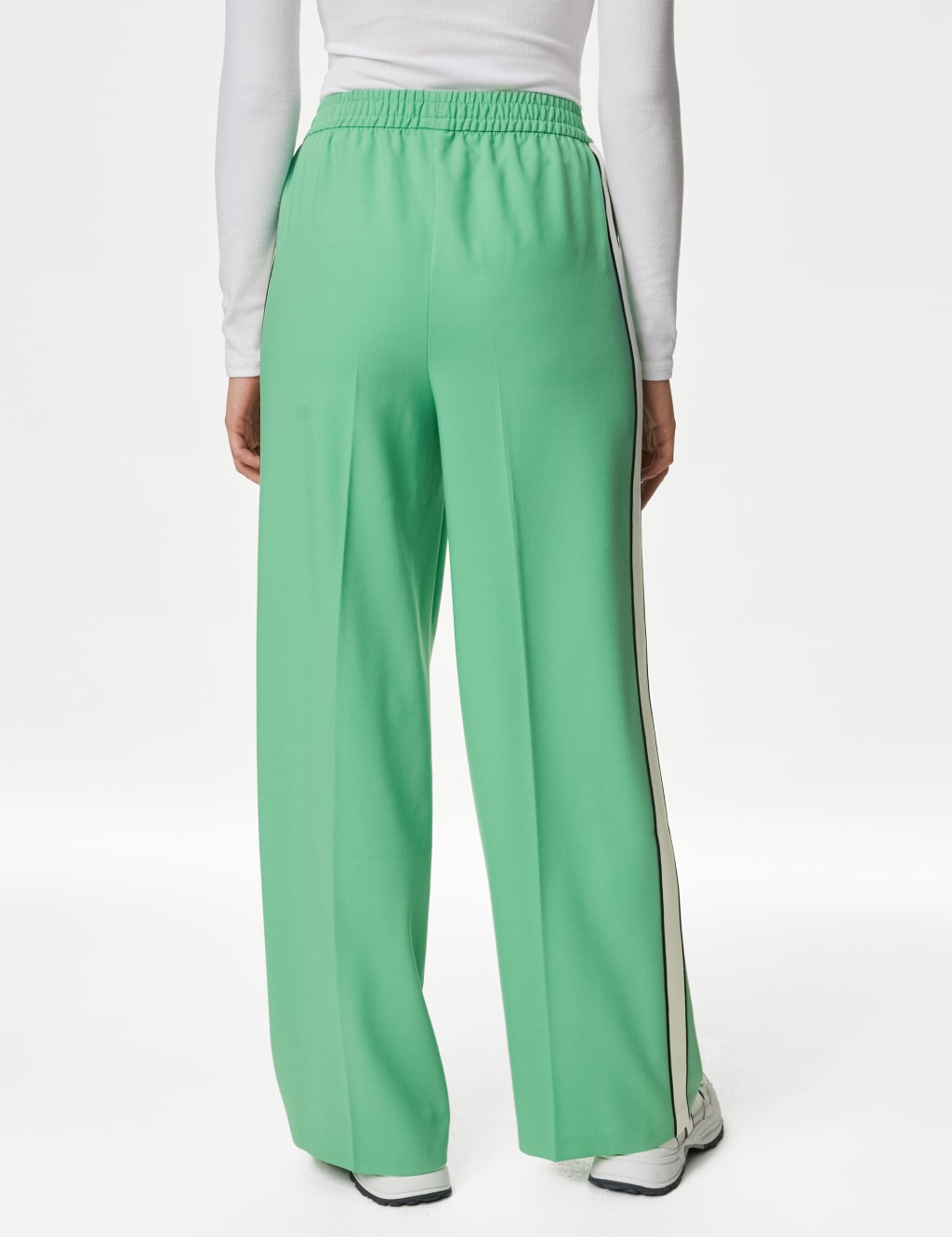 Side Stripe Wide Leg Trousers image 5