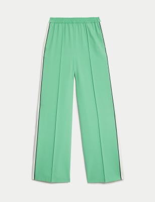 Side Stripe Wide Leg Trousers