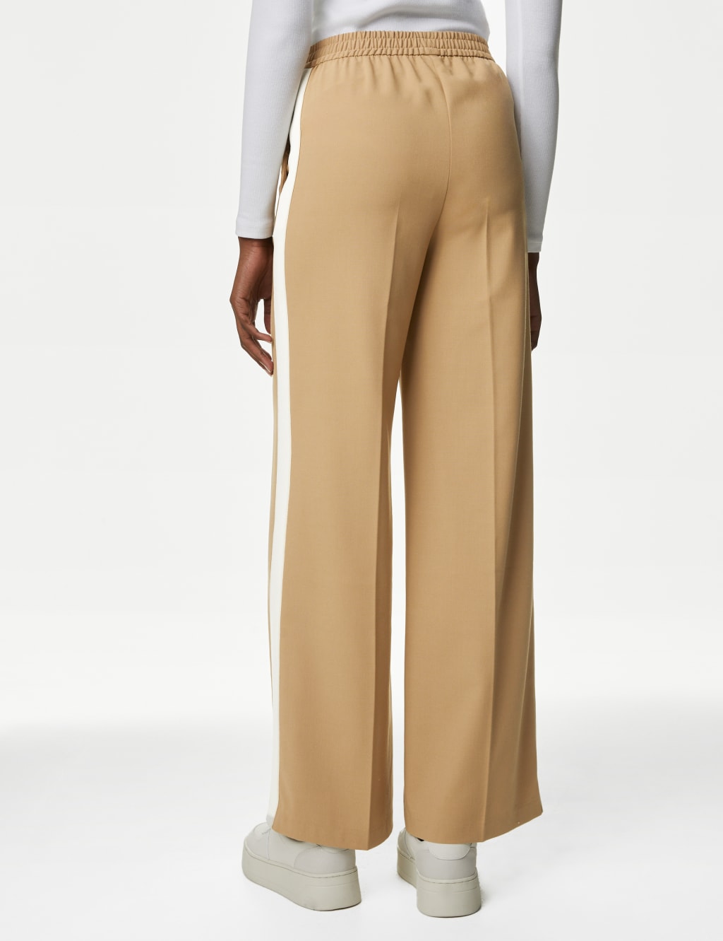 Side Stripe Wide Leg Trousers image 5