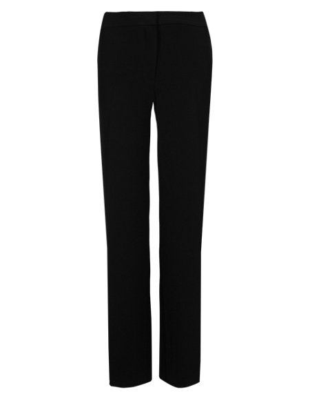 Flat Front Wide Leg Trousers | M&S Collection | M&S
