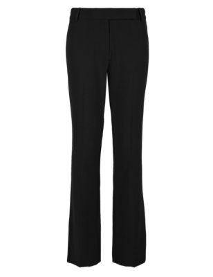 Flat Front Bootleg Trousers | M&S Collection | M&S