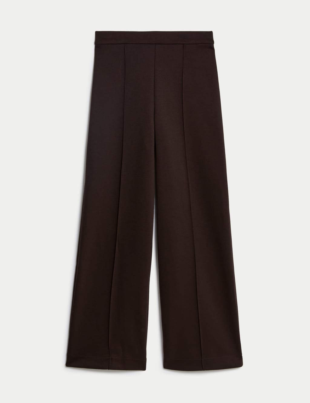 Jersey Elasticated Waist Wide Leg Trousers image 2