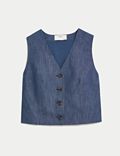 Cotton Rich Single Breasted Waistcoat