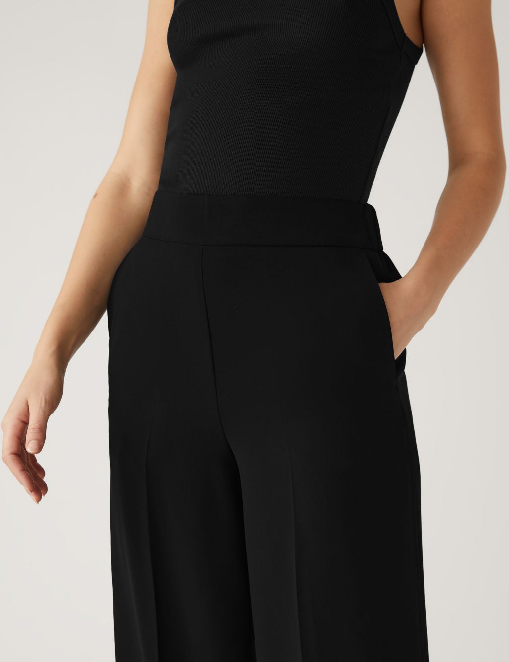 Pull On Wide Leg Trousers image 3
