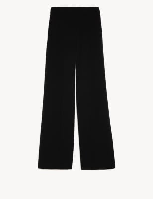 Pull On Wide Leg Trousers