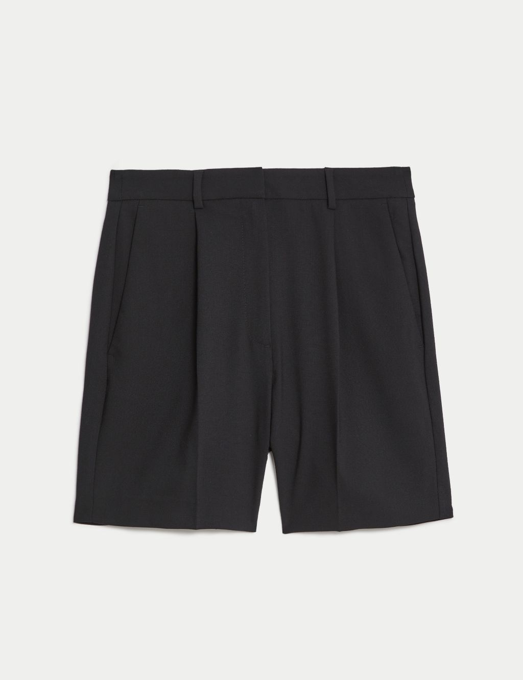 High Waisted Pleat Front Shorts image 2