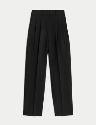Relaxed Tapered Ankle Grazer Trousers